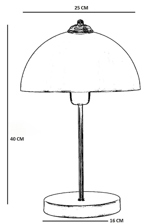 Lampa stołowa Cercially 40 cm czarna  - zdjęcie 4