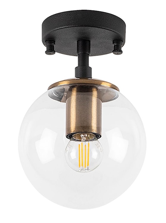 Lampa sufitowa Unchence czarna vintage