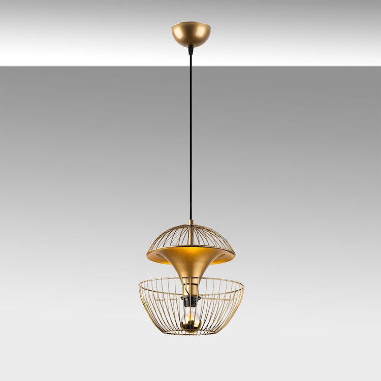 Lampa wisząca Toucke nowoczesna średnica 30 cm złota  - zdjęcie 4