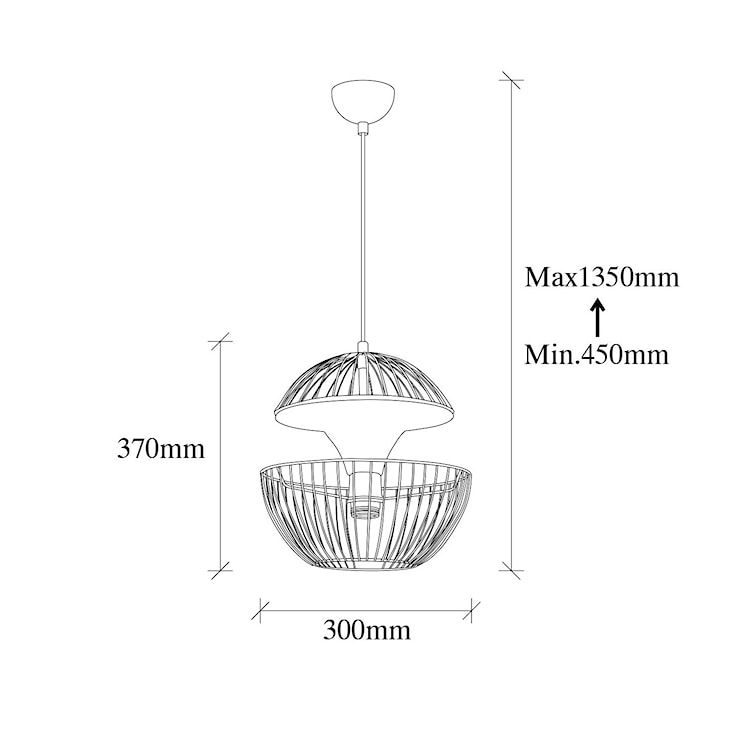 Lampa wisząca Toucke nowoczesna średnica 30 cm złota  - zdjęcie 6