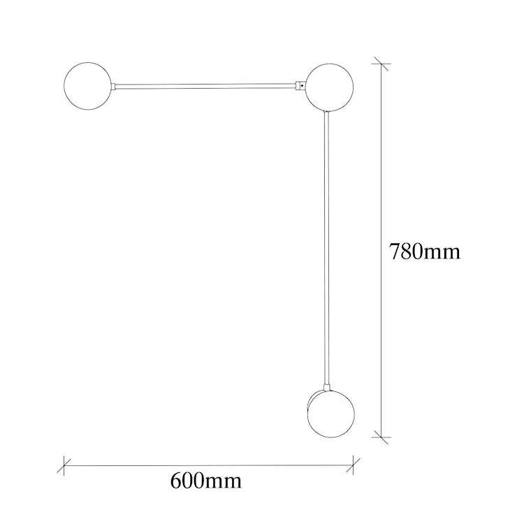 Lampa ścienna Artiesent x3 złota/ mleczne klosze  - zdjęcie 6