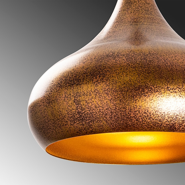 Lampa wisząca Sandshess średnica 28 cm metalowa miedziana  - zdjęcie 7