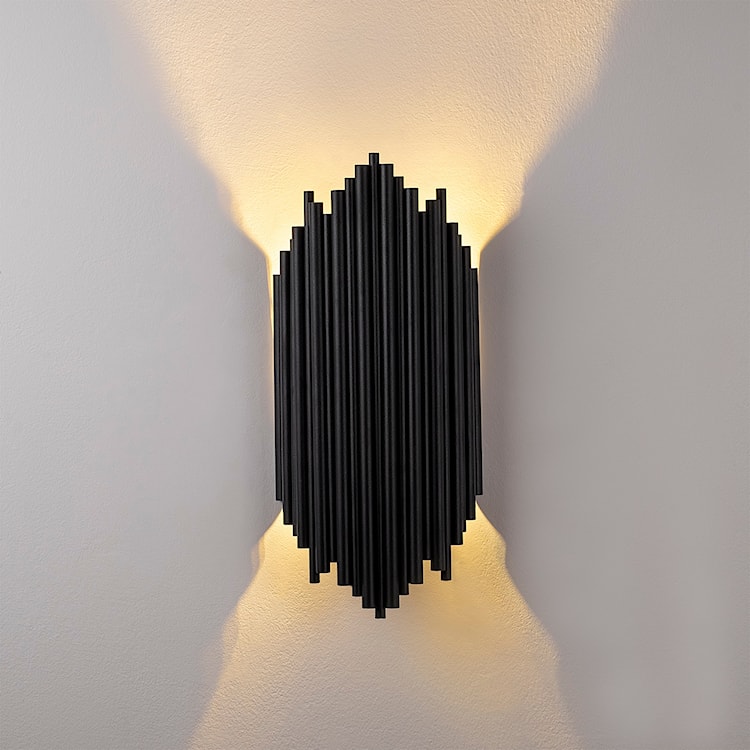 Lampa ścienna Bolines 50 cm czarna  - zdjęcie 5