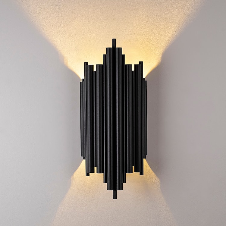 Lampa ścienna Bolines 40 cm czarna  - zdjęcie 4