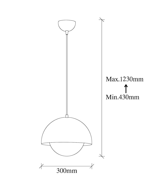 Lampa wisząca Rialler średnica 30 cm złota stelaż  - zdjęcie 8