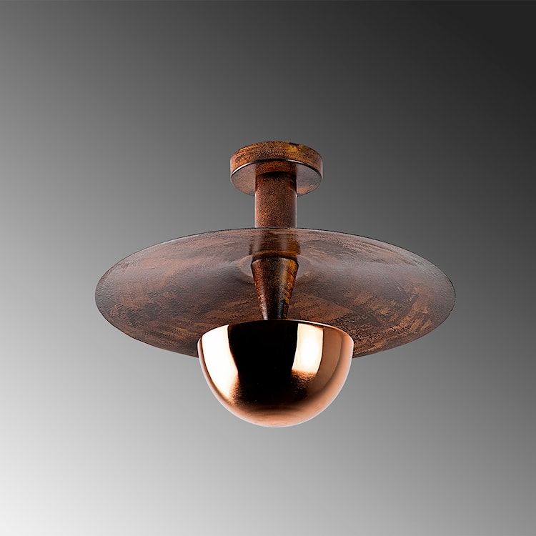 Lampa sufitowa Novelock średnica 38 cm miedziana  - zdjęcie 7