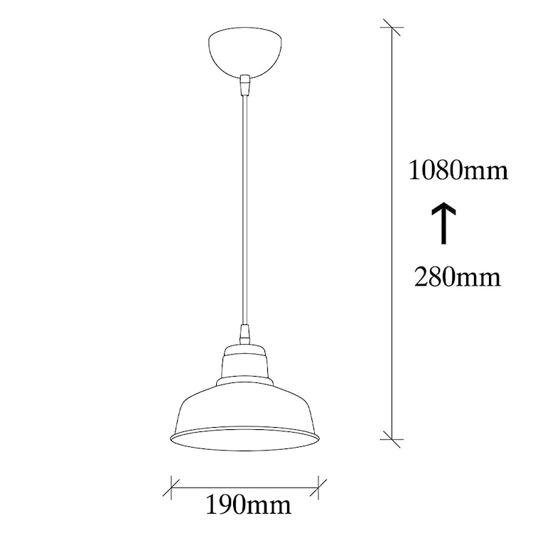 Lampa wisząca Jespma czarna  - zdjęcie 5