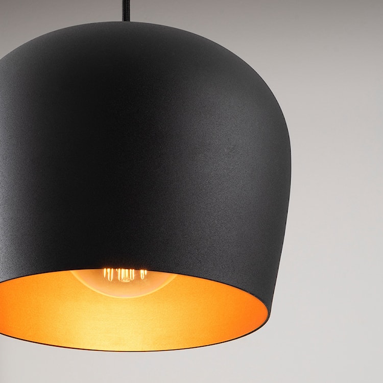 Lampa wisząca nowoczesna Pavitaries x3 czarna  - zdjęcie 3