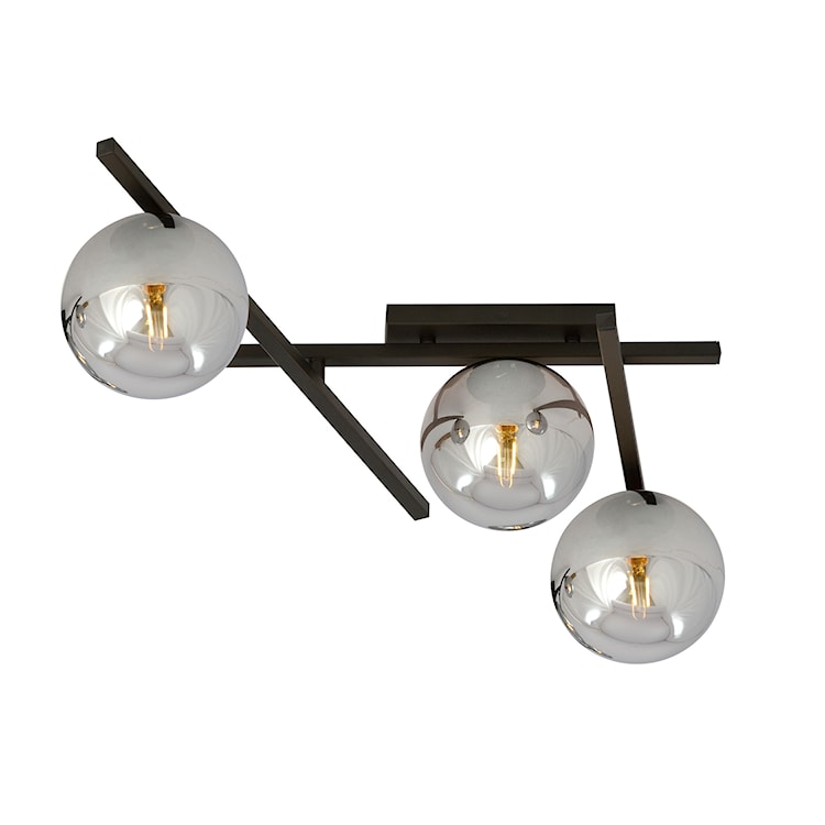 Lampa sufitowa Mohants x3 czarno-grafitowa 