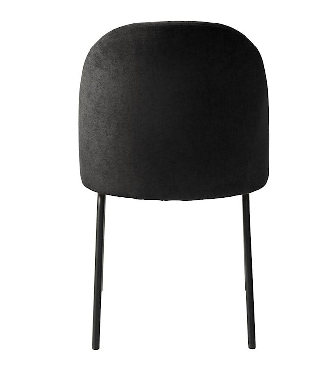 Krzesło tapicerowane Nelicials czarny szenil  - zdjęcie 2