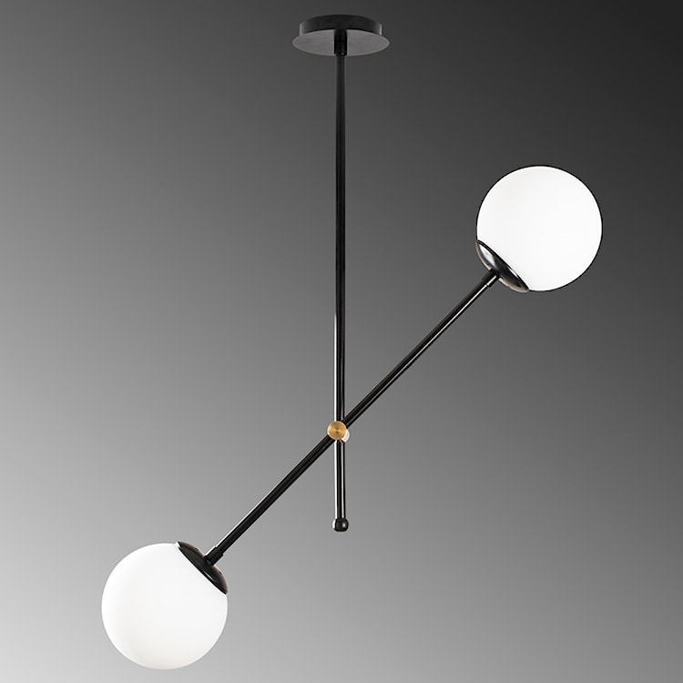Lampa sufitowa Berehinya x2 kula średnica 15 cm czarna  - zdjęcie 4