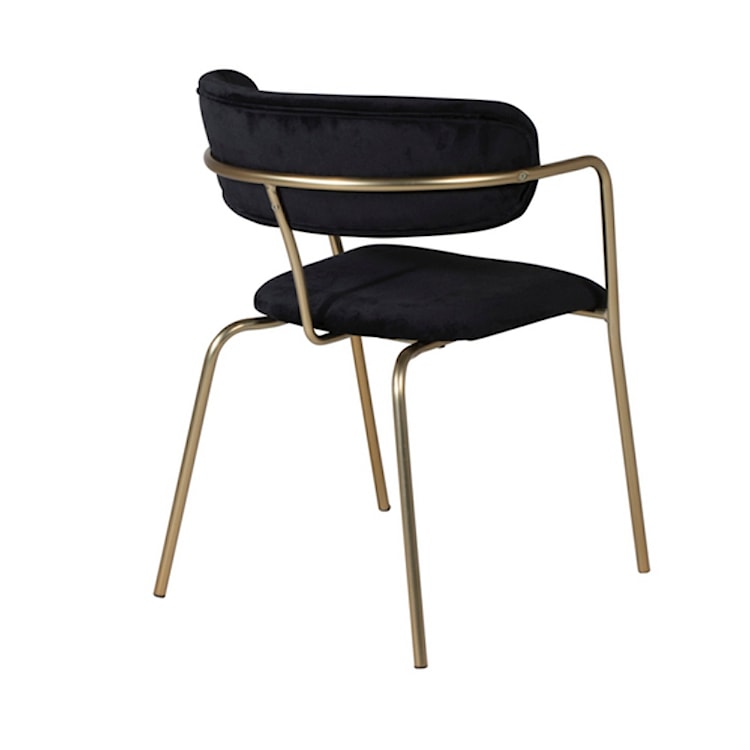 Krzesło nowoczesne Linessitive czarne/złote  - zdjęcie 5