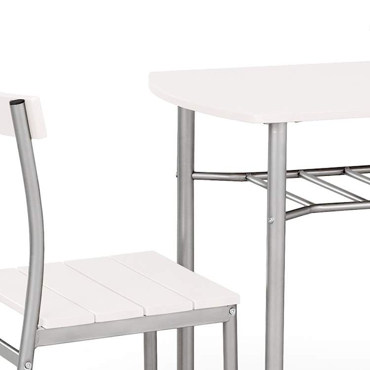 Stół z krzesłami Parra biały  - zdjęcie 2