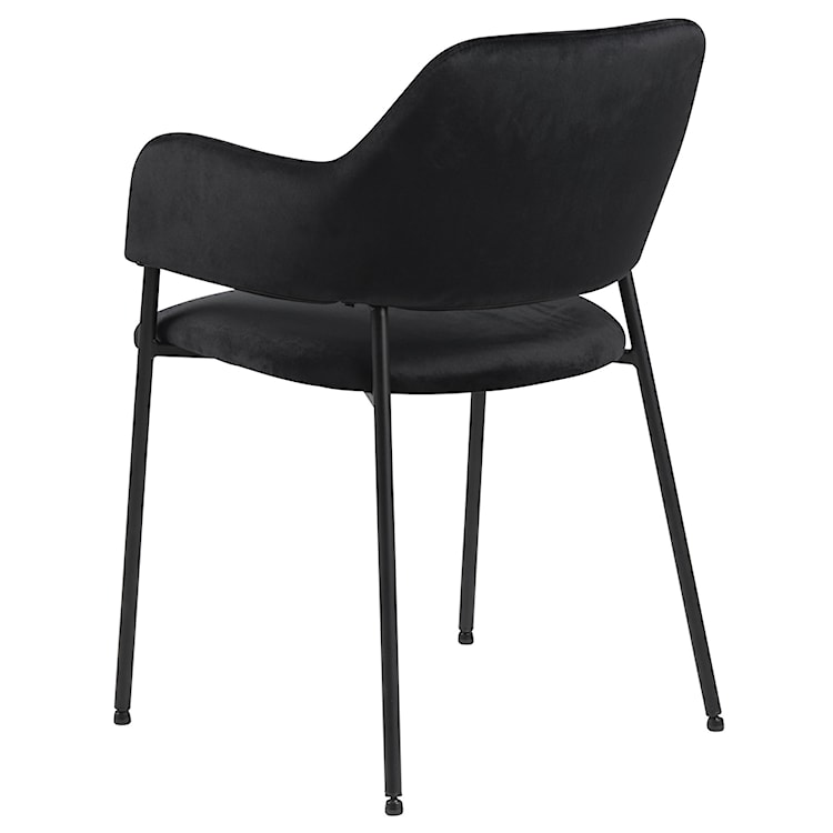 Krzesło tapicerowane Adansonia czarne  - zdjęcie 4