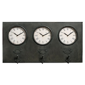 Zegar ścienny Baellium z haczykami 78x40 cm