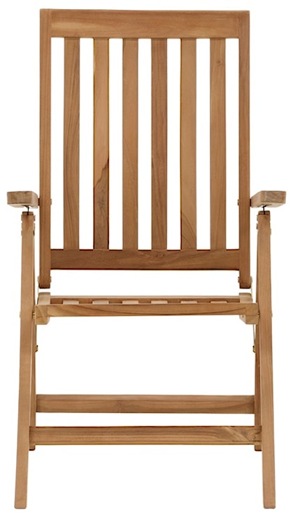 Krzesło ogrodowe z regulowanym oparciem Koyoo z drewna tekowego  - zdjęcie 15