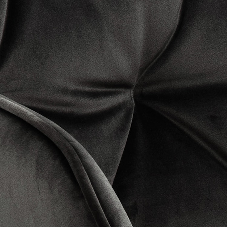Krzesło tapicerowane z podłokietnikami Agamos szarobrązowy welur na metalowych nóżkach  - zdjęcie 7