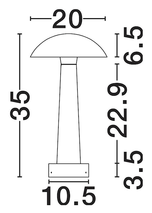 Lampa ogrodowa Visax LED biała  - zdjęcie 6