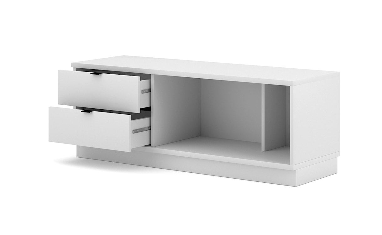 Komoda niska Towil z szufladami 120 cm biała  - zdjęcie 7