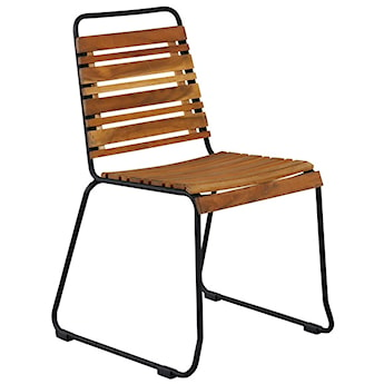 Krzesło ogrodowe Kuyso brązowo-czarne