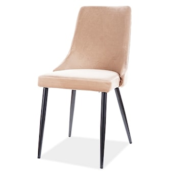 Krzesło tapicerowane Tallin beżowy velvet