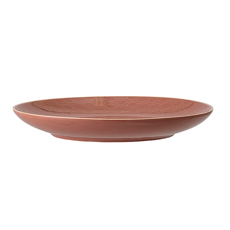 Talerz Bloomingville Wibke z kamionki pomarańczowy średnica 20 cm  - zdjęcie 2