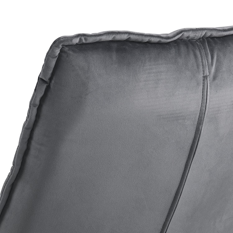 Fotel obrotowy pikowany Ayben ciemnoszary welur  - zdjęcie 8
