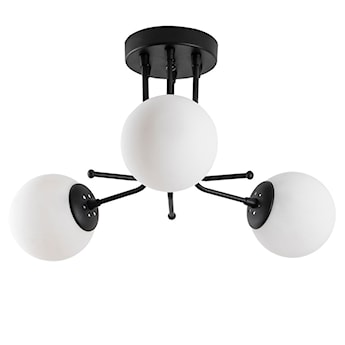 Lampa sufitowa Murrayana x3 czarno-biała