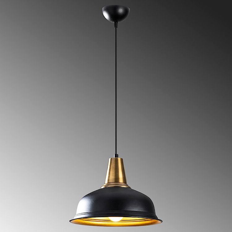Lampa wisząca Theyro średnica 32 cm czarna  - zdjęcie 4