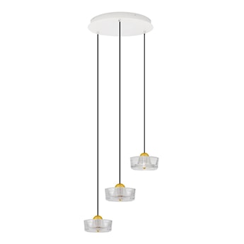 Lampa wisząca Ivoprett LED x3 złoto-biała