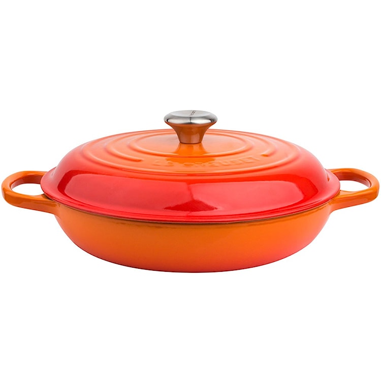 Le Creuset - Garnek żeliwny Signature Gourmet 30 cm pomarańczowy