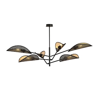 Lampa sufitowa Shintor x6 czarno-złota