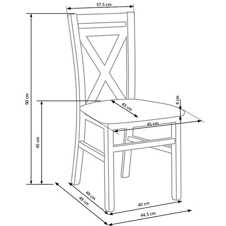 Krzesło Milares dąb miodowy  - zdjęcie 4