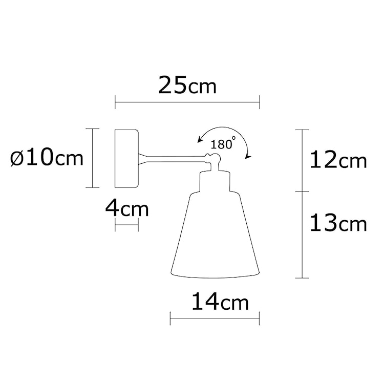 Kinkiet ścienny Jaspara średnica 14 cm biały  - zdjęcie 4