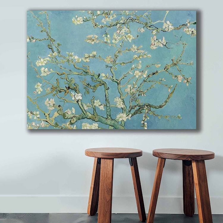 Obraz na płótnie Kwitnący migdałowiec Van Gogha 100x70 cm  - zdjęcie 2