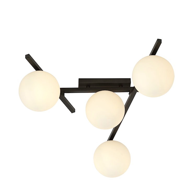 Lampa sufitowa Mohants x4 czarno-biała  - zdjęcie 2