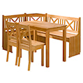 Narożnik kuchenny Belizzi ze stołem i dwoma krzesłami, strona uniwersalna
