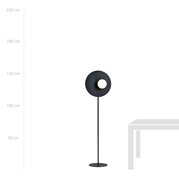 Lampa podłogowa Salvies czarna  - zdjęcie 5