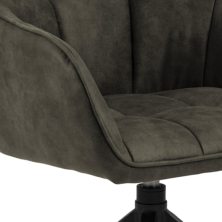 Krzesło tapicerowane obrotowe Hongor ciemnozielone  - zdjęcie 8