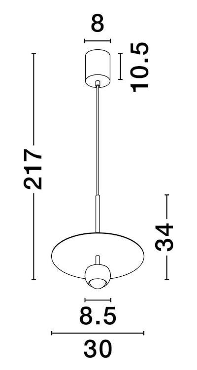 Lampa wisząca Burgens LED beżowa  - zdjęcie 7