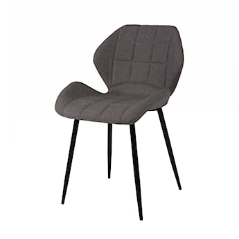 Krzesło tapicerowane Lasel szare podstawa prosta
