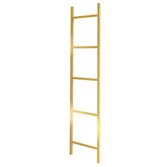 Wieszak na ręczniki Gierce w formie drabinki złoty 50x2x170 cm