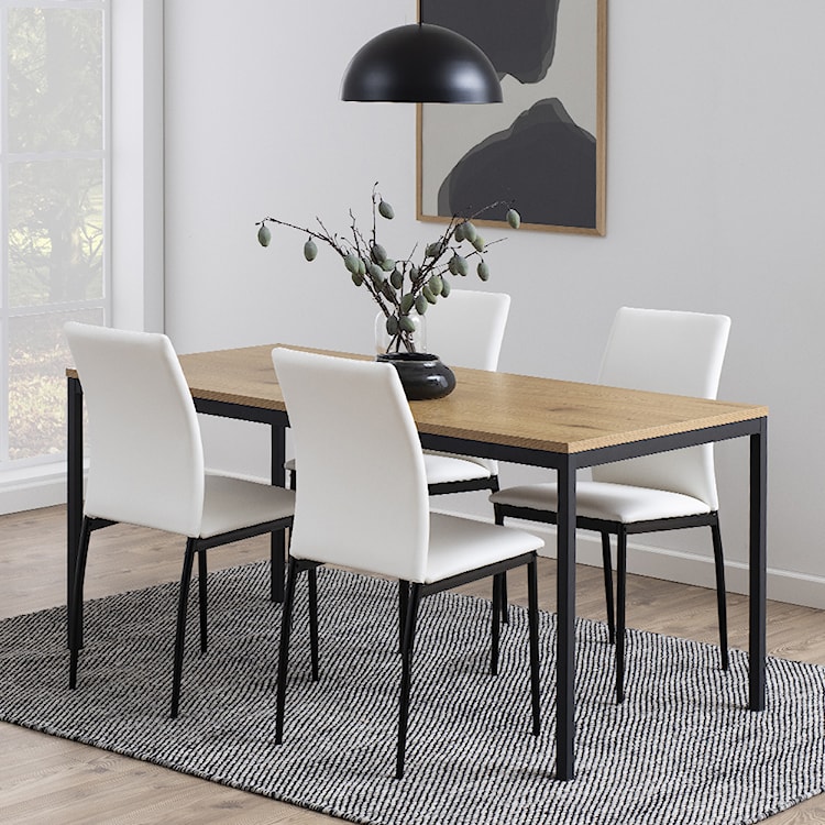 Stół do jadalni Seaford 160x80 cm dąb  - zdjęcie 4