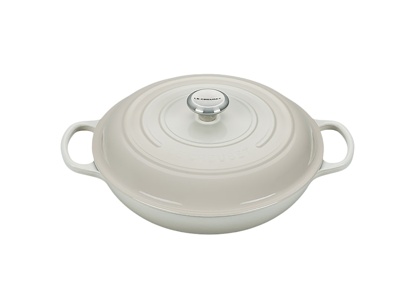 Le Creuset - Garnek żeliwny Signature Gourmet 30 cm kremowy 