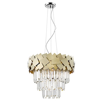 Lampa wisząca Priverno złota 62-162 cm