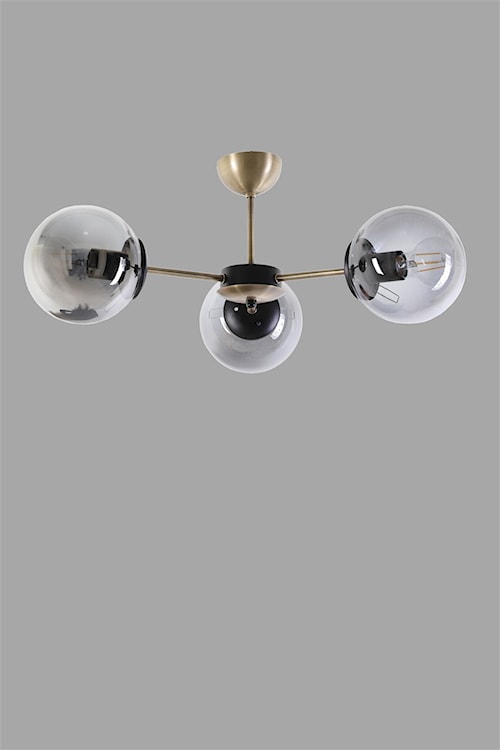 Lampa sufitowa Allebries x3 grafitowa  - zdjęcie 3
