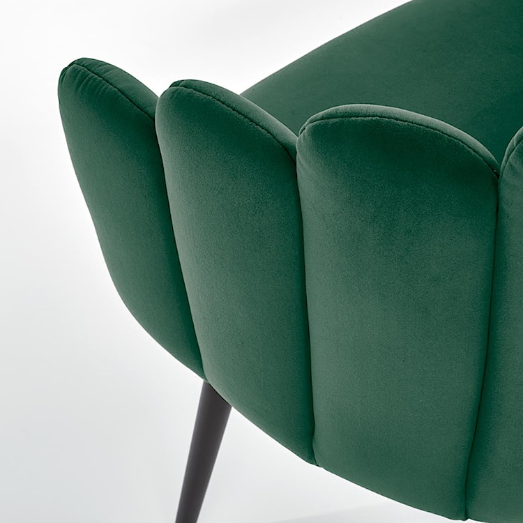 Krzesło tapicerowane Glidole zielone  - zdjęcie 7