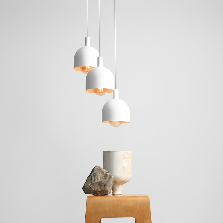 Lampa wisząca Fiene x3 biała  - zdjęcie 4