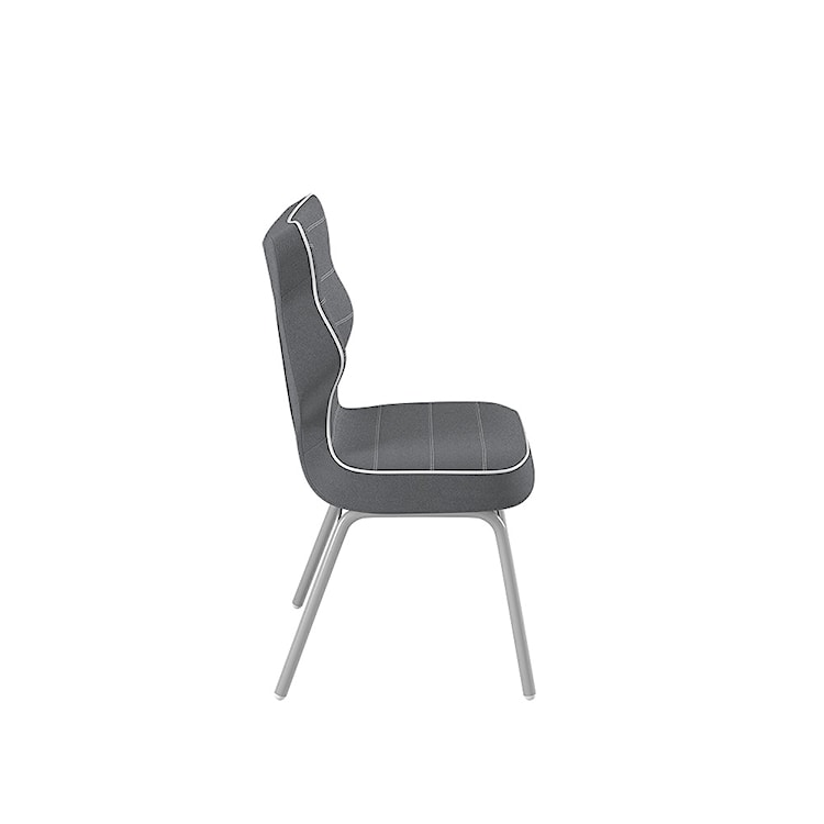 Krzesło biurowe Solo szare w tkaninie trudnopalnej rozmiar 3  - zdjęcie 2
