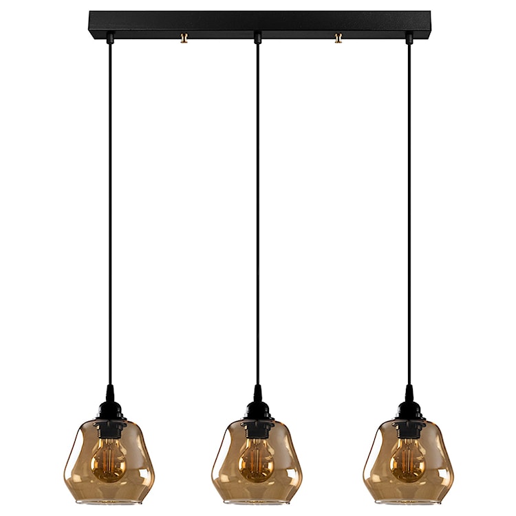 Lampa sufitowa Zelotti x3 65 cm czarna 